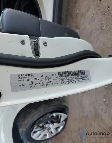 2016 Dodge Journey Se z USA, uszkodzony, nr VIN 3C4PDCAB8GT103765